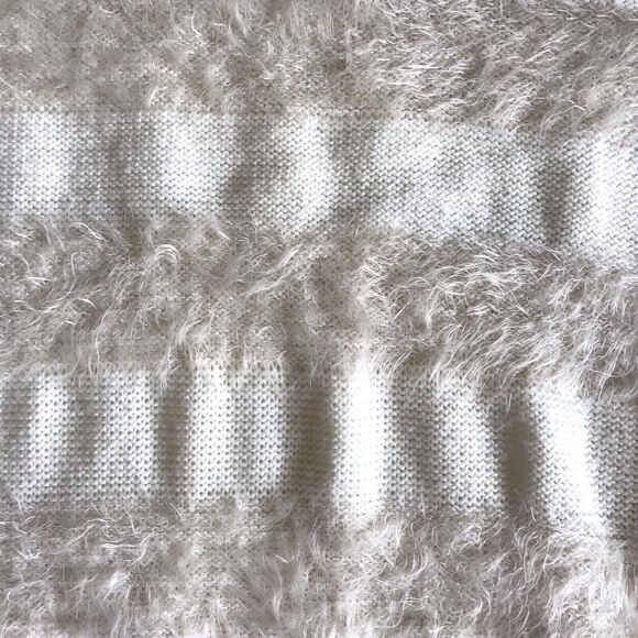 Joseph A. Qu'est 'cequec'est silk? Womens Sz XL Ivory Marshmallow Sweater L/S - Picture 4 of 10